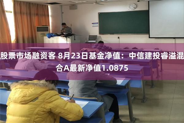 股票市场融资客 8月23日基金净值：中信建投睿溢混合A最新净值1.0875